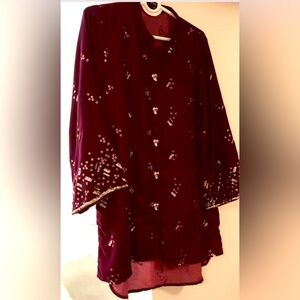 Two Piece VELVET Dress.size medium.